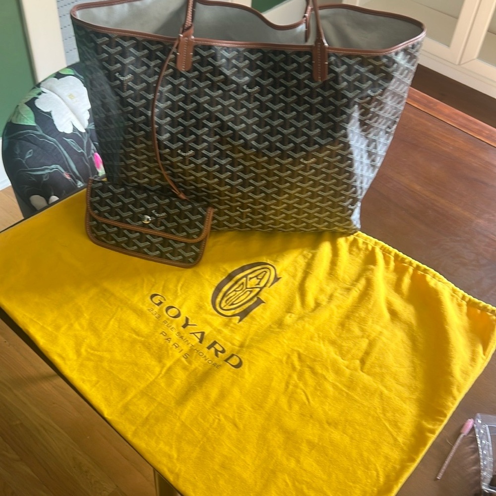 Goyard Black and Brown Tote Bag